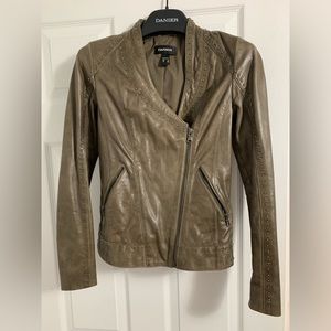 NWOT Danier studded leather moto jacket